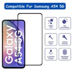 MEIZO Tempered Glass Screen Protector for Samsung Galaxy A54 5G with Edge to Edge Screen Coverage Guard - Image 2