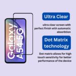 MEIZO Tempered Glass Screen Protector for Samsung Galaxy A54 5G with Edge to Edge Screen Coverage Guard - Image 4