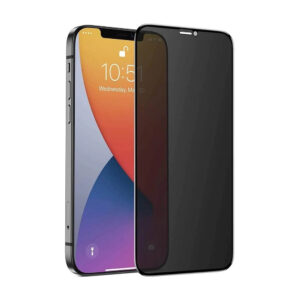 MEIZO Privacy Tempered Glass for iPhone 12 , iPhone 12 Pro (Black) , Pack of 1