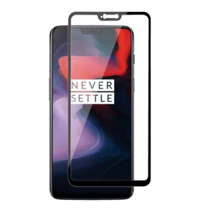 Tempered Glass for Oneplus 6 (Black) Edge to Edge, Pack of 1